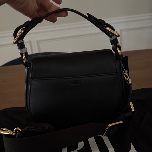 Ralph Lauren Black Crossbody Bag with Gold Accents - Picture 6 of 10